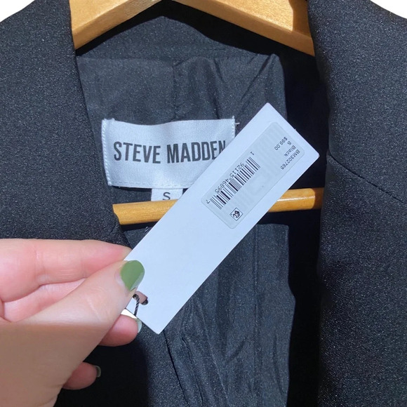 NWT STEVE MADDEN BLACK BLAZER SIZE SMALL‎ - Picture 4 of 5